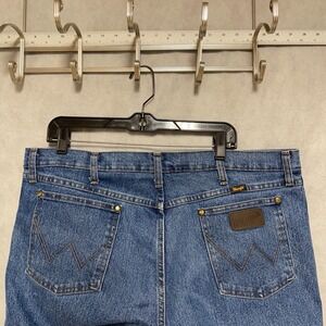 Wrangler Jeans Men 40X36 Blu 47 Advance Comfort Medium Wash Regular Fit Straight